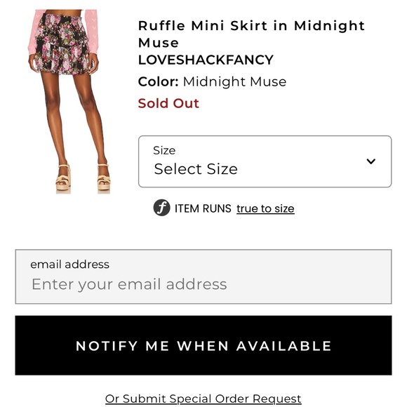 LoveShackFancy Mini Ruffle Skirt - Picture 2 of 4